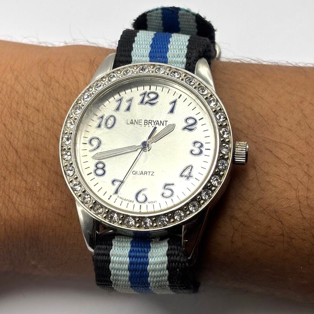 Silver & Blue Lane Bryant Men's Watch